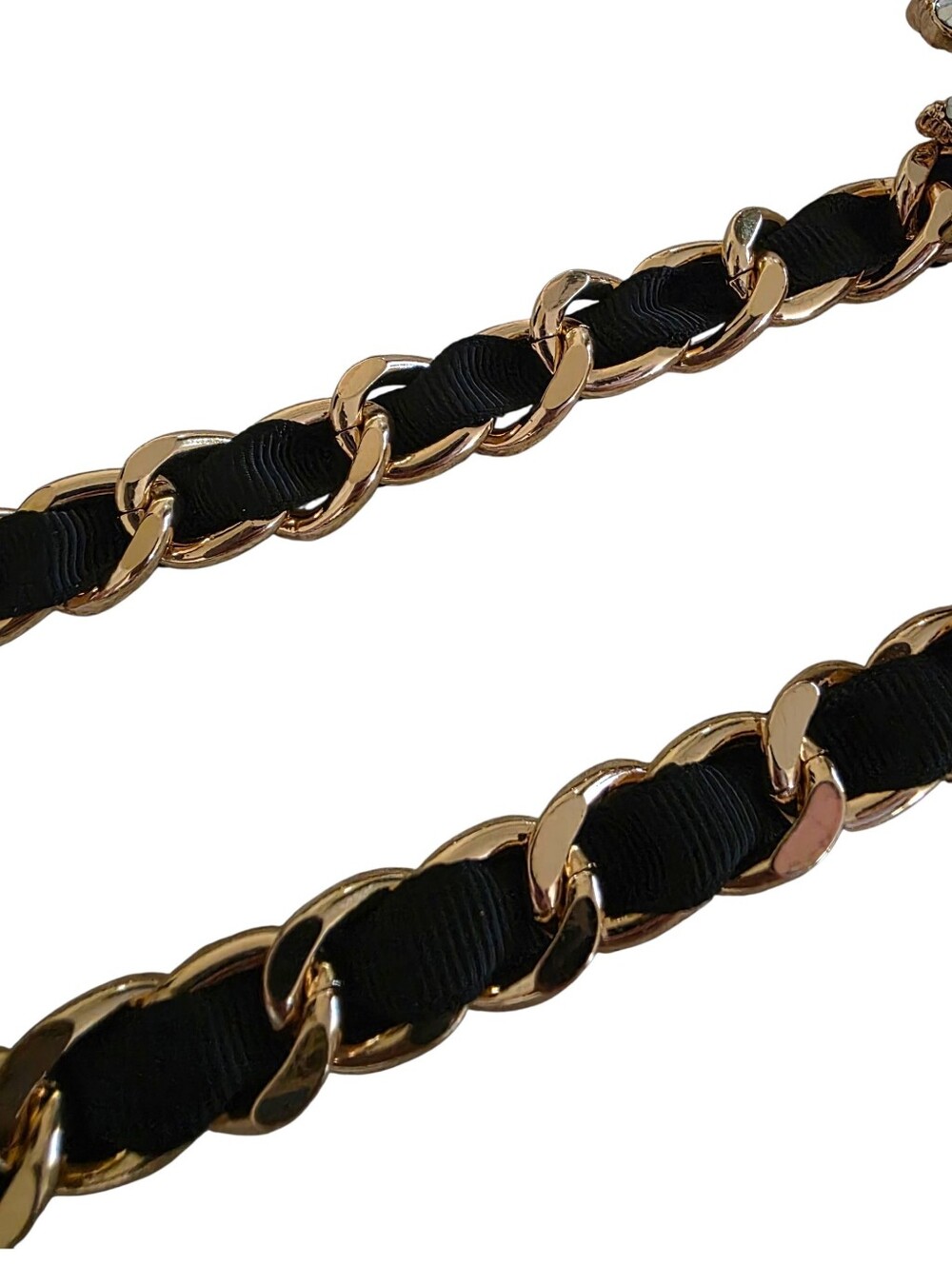 NEW Betsey Johnson Rockin Riches Heart Statement Gold Necklace Crystal Evil Eye - Picture 7 of 9